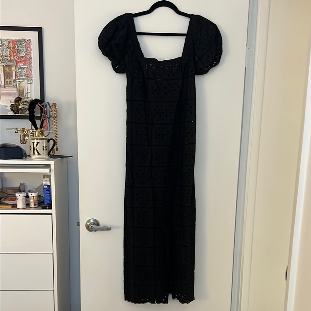 Ganni eyelet dress